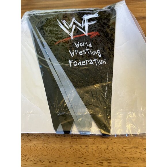 Vintage WWF/WWE Plastic Flag Birthday Party Banner 1999 - Picture 2 of 9